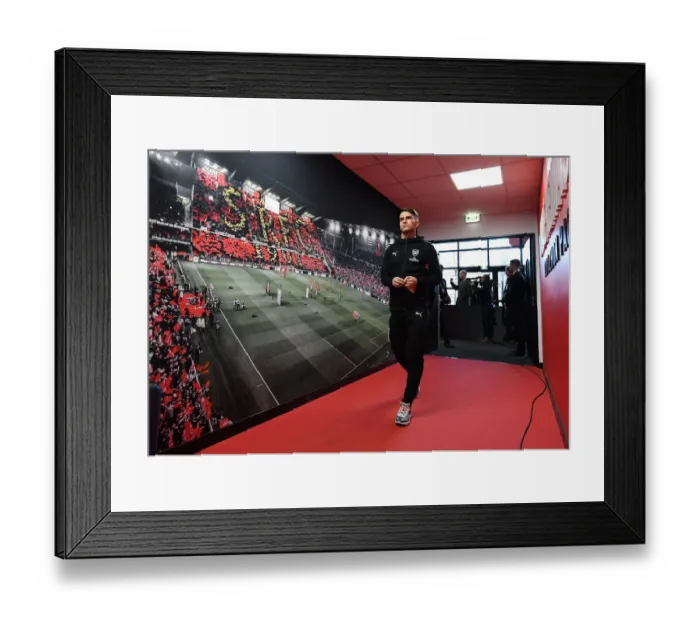 Framed Print : Arsenal's Denis Suarez Arrives at Stade Rennais for UEFA Europa League Clash Framed Print : Arsenal's Denis Suarez Arrives at Stade Rennais for UEFA Europa League Clash