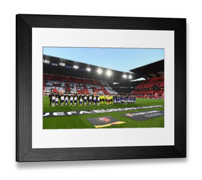 Framed Print : Arsenal vs Stade Rennais - UEFA Europa League Round of 16: First Leg (2018-19)
