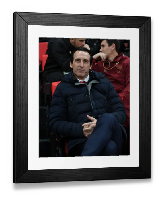 Framed Print : Unai Emery Leads Arsenal in Europa League Clash against Stade Rennais Framed Print : Unai Emery Leads Arsenal in Europa League Clash against Stade Rennais