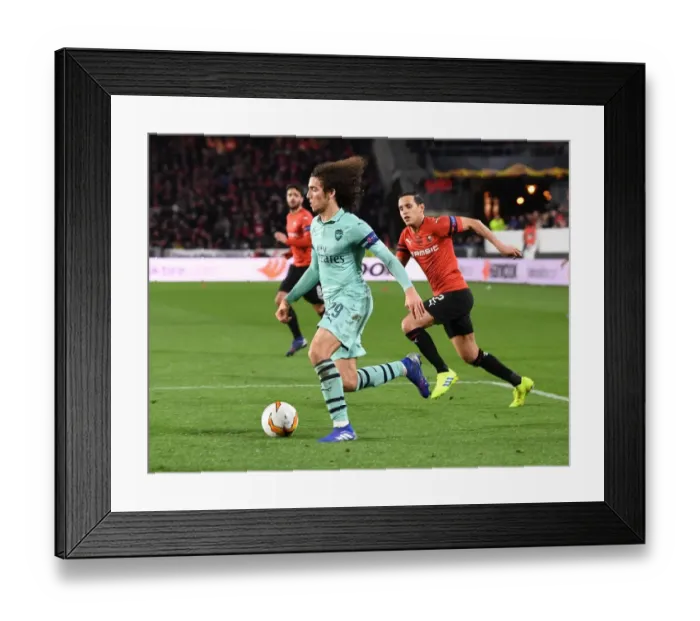 Framed Print : Matteo Guendouzi in Action: Arsenal's Midfield Maestro Shines in Europa League Clash Against Stade Rennais Framed Print : Matteo Guendouzi in Action: Arsenal's Midfield Maestro Shines in Europa League Clash Against Stade Rennais
