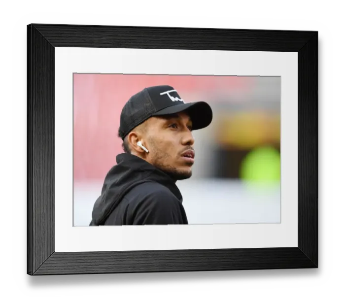 Framed Print : Arsenal's Aubameyang Prepares for Europa League Clash against Stade Rennais Framed Print : Arsenal's Aubameyang Prepares for Europa League Clash against Stade Rennais