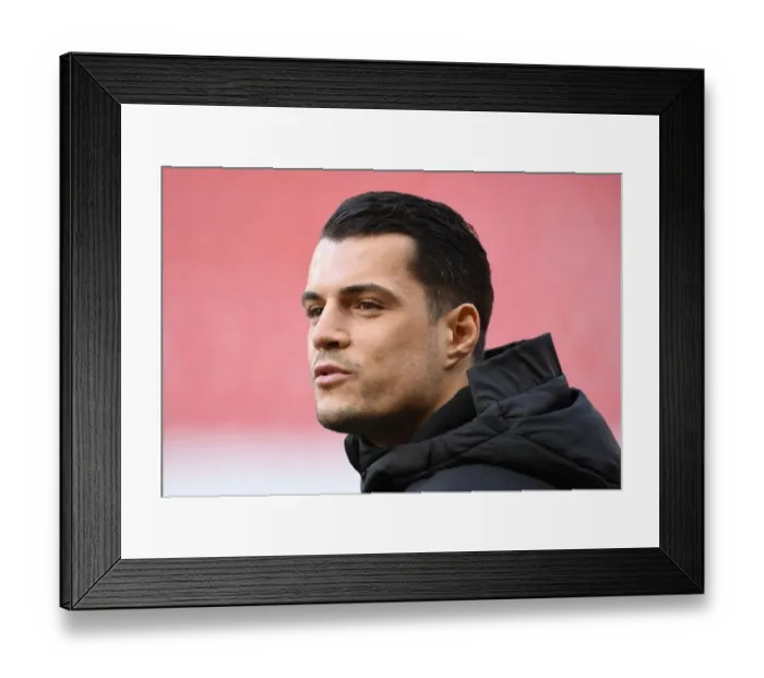 Framed Print : Granit Xhaka's Focus: Arsenal's Battle in the UEFA Europa League Against Stade Rennais (March 2019) Framed Print : Granit Xhaka's Focus: Arsenal's Battle in the UEFA Europa League Against Stade Rennais (March 2019)