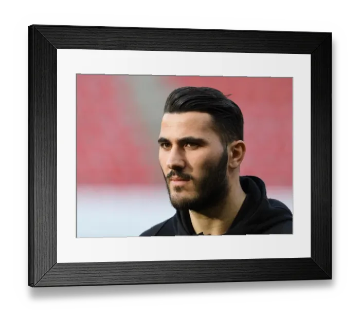 Framed Print : Arsenal's Sead Kolasinac Before UEFA Europa League Clash Against Stade Rennais