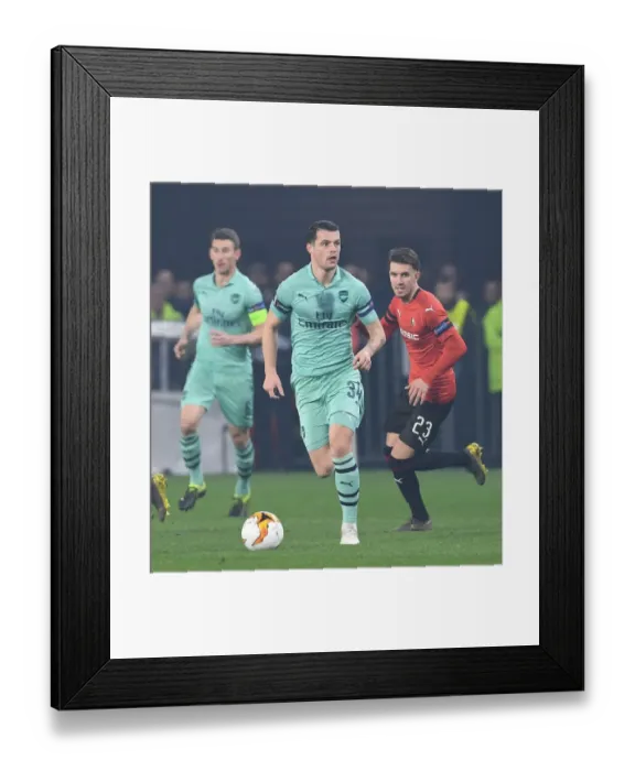 Framed Print : Granit Xhaka in Action: Arsenal vs Stade Rennais, UEFA Europa League Round of 16 (March 2019) Framed Print : Granit Xhaka in Action: Arsenal vs Stade Rennais, UEFA Europa League Round of 16 (March 2019)
