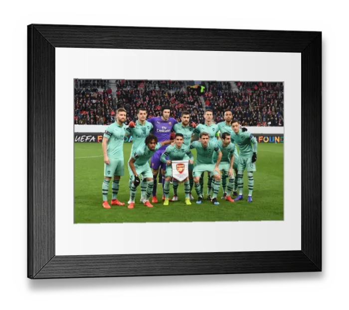 Framed Print : Arsenal vs Stade Rennais: UEFA Europa League Round of 16 First Leg (March 2019)
