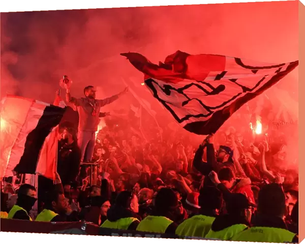 Arsenal vs Rennes: Fan Clash in Europa League Match, Rennes, France - March 2019