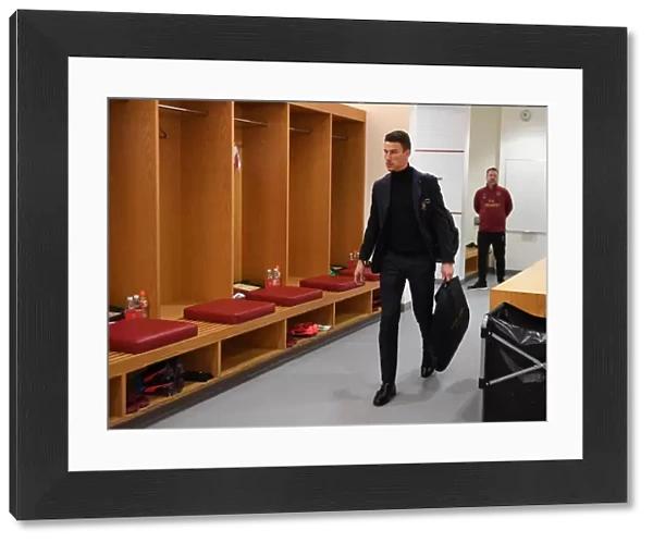 Arsenal FC: Laurent Koscielny in the Changing Room Before Arsenal vs Manchester United (2018-19)