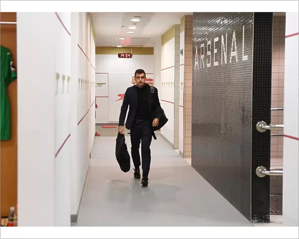 Arsenal FC: Sokratis in the Changing Room Before Arsenal vs Manchester United (2018-19)