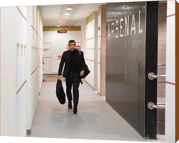 Arsenal FC: Sokratis in the Changing Room Before Arsenal vs Manchester United (2018-19)