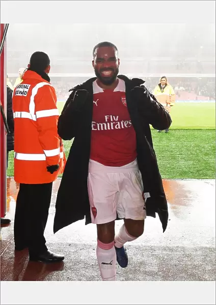 Alexis Lacazette Celebrates Arsenal's Victory Over Manchester United in the Premier League