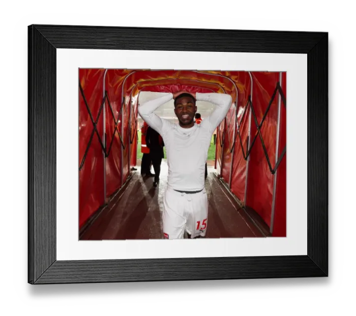 Framed Print : Ainsley Maitland-Niles: Arsenal's Winning Moment Against Manchester United (Premier League 2018-19)