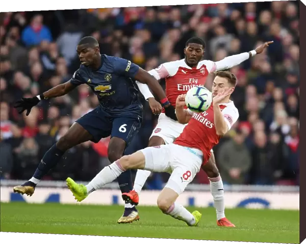 Arsenal vs Manchester United: Intense Battle Between Ramsey, Maitland-Niles and Pogba