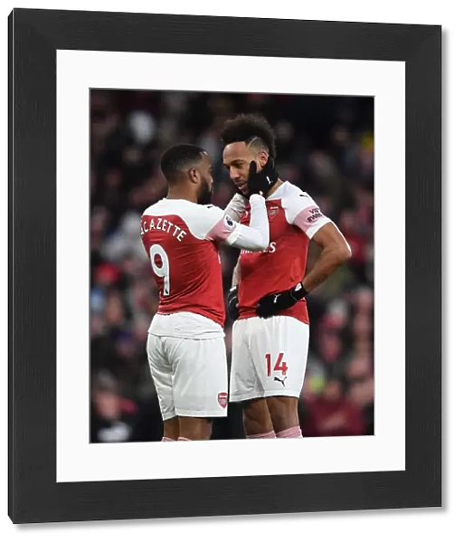 United Front: Aubameyang and Lacazette's Penalty Collaboration at Emirates Stadium (2018-19)