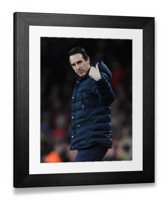 Framed Print : Unai Emery vs. Manchester United: Arsenal vs. Manchester United Showdown in Premier League Framed Print : Unai Emery vs. Manchester United: Arsenal vs. Manchester United Showdown in Premier League