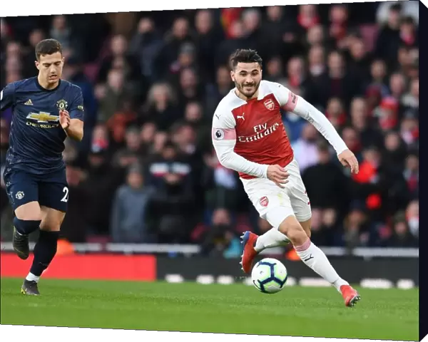 Sead Kolasinac in Action: Arsenal vs Manchester United, Premier League 2018-19