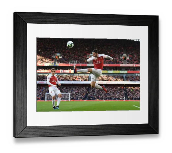 Framed Print : Sead Kolasinac in Action: Arsenal vs Manchester United, Premier League 2018-19