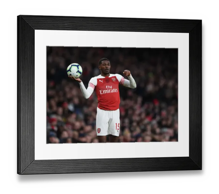 Framed Print : Ainsley Maitland-Niles: Arsenal Star in Action Against Manchester United, Premier League 2018-19