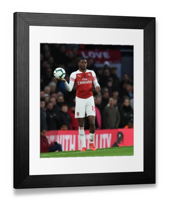 Framed Print : Ainsley Maitland-Niles in Action: Arsenal vs Manchester United, Premier League 2018-19