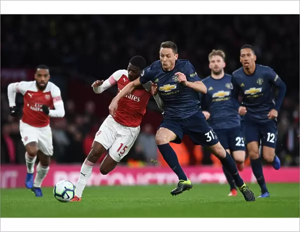 Clash of Midfield Titans: Ainsley Maitland-Niles vs. Nemanja Matic (Arsenal v Manchester United, 2018-19)