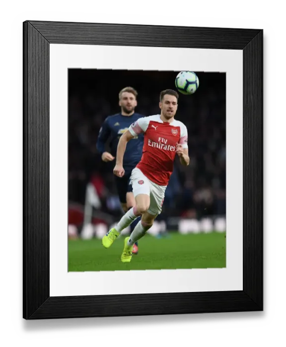 Framed Print : Aaron Ramsey in Action: Arsenal vs Manchester United, Premier League 2018-19 Framed Print : Aaron Ramsey in Action: Arsenal vs Manchester United, Premier League 2018-19