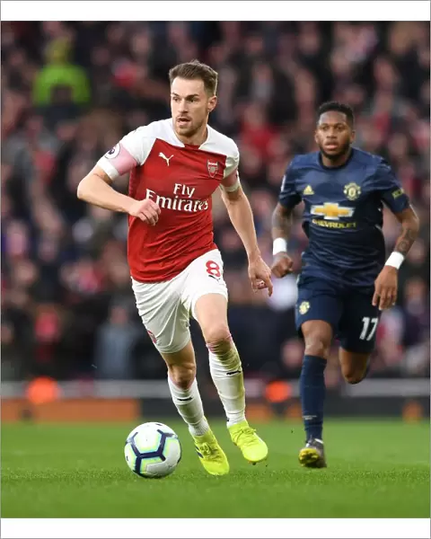 Aaron Ramsey in Action: Arsenal vs Manchester United, Premier League 2018-19
