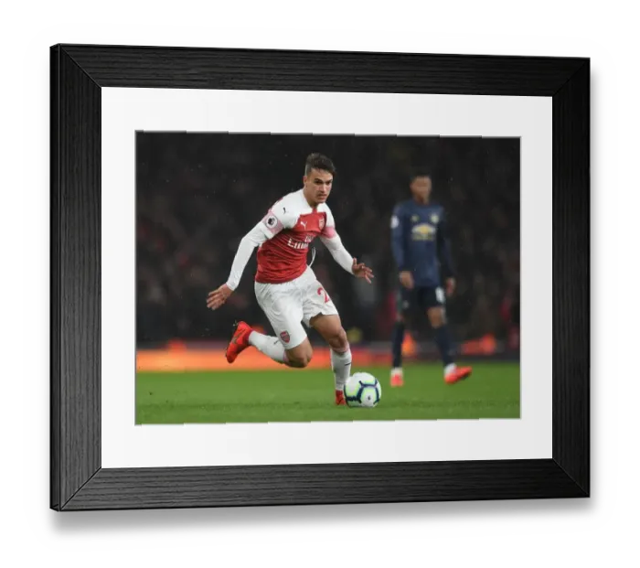 Framed Print : Denis Suarez in Action: Arsenal vs Manchester United, Premier League 2018-19 Framed Print : Denis Suarez in Action: Arsenal vs Manchester United, Premier League 2018-19