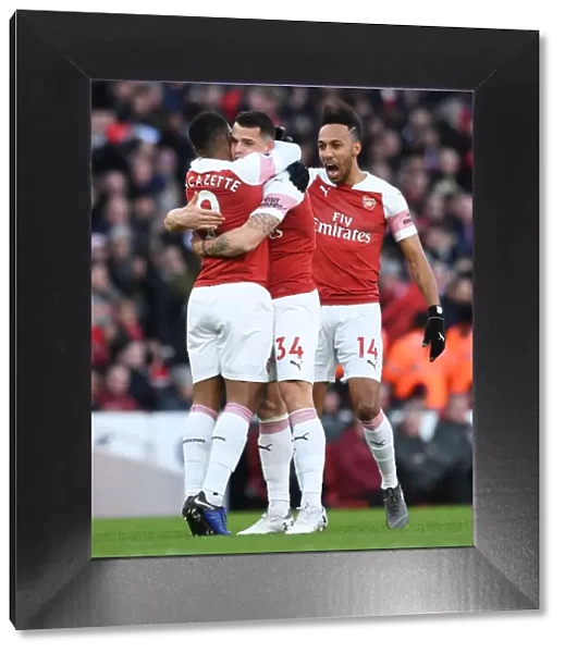 Arsenal's Xhaka and Lacazette: Unstoppable Scoring Duo Celebrate Goals vs Manchester United, Premier League 2018-19