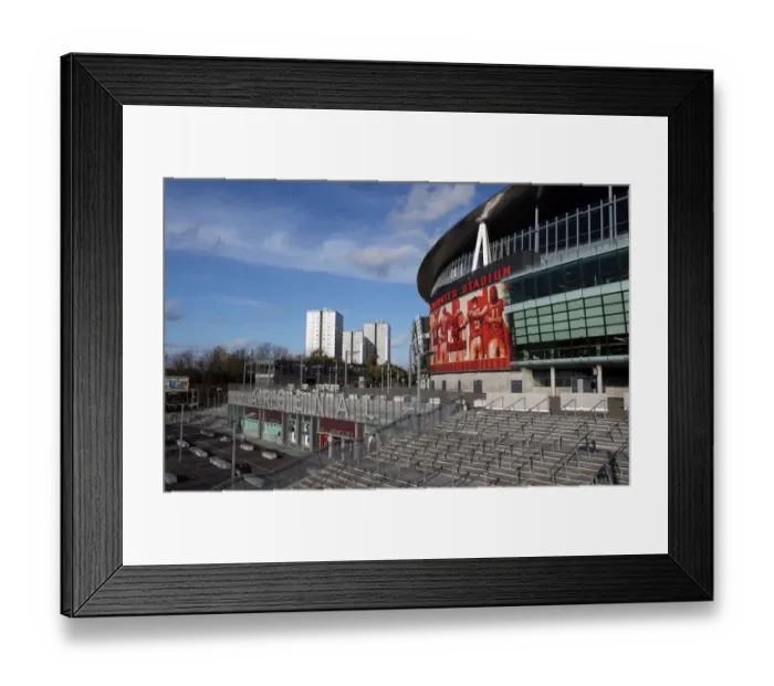 Framed Print : Emirates Stadium: Arsenal's Pride Shines Brighter with New Banners