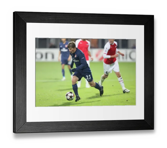 Framed Print : Arshavin's Brilliance: Arsenal vs. AZ Alkmaar, UEFA Champions League, 2010.08.20