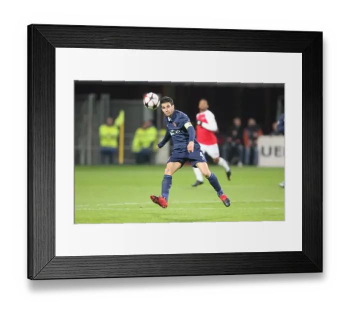 Framed Print : Cesc Fabregas in Action for Arsenal against AZ Alkmaar, UEFA Champions League, 2009