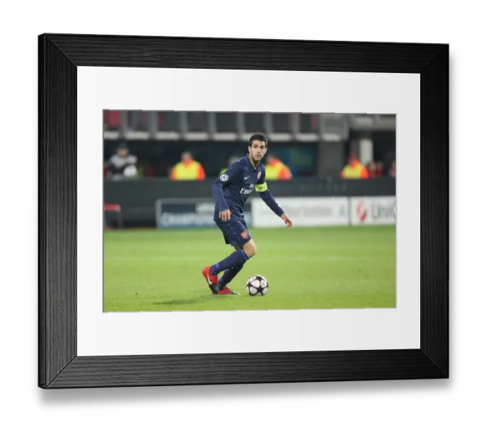 Framed Print : Battle at DSB Stadium: Arsenal vs. AZ Alkmaar - Cesc Fabregas's Showdown (2009: 1-1)