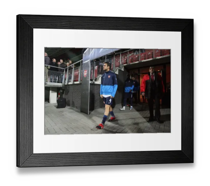 Framed Print : Battle at DSB Stadium: Arsenal's Cesc Fabregas Shines in 1:1 UEFA Champions League Thriller vs. AZ Alkmaar, 2009 Framed Print : Battle at DSB Stadium: Arsenal's Cesc Fabregas Shines in 1:1 UEFA Champions League Thriller vs. AZ Alkmaar, 2009