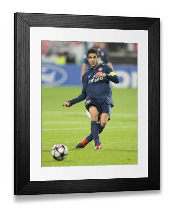 Framed Print : Battle at DSB Stadium: Arsenal's Fabregas Leads the Charge against AZ Alkmaar, UEFA Champions League, 20 / 10 / 2009 Framed Print : Battle at DSB Stadium: Arsenal's Fabregas Leads the Charge against AZ Alkmaar, UEFA Champions League, 20 / 10 / 2009