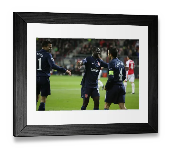Framed Print : Cesc Fabregas celebrates scoring the Arsenal goal with Framed Print : Cesc Fabregas celebrates scoring the Arsenal goal with