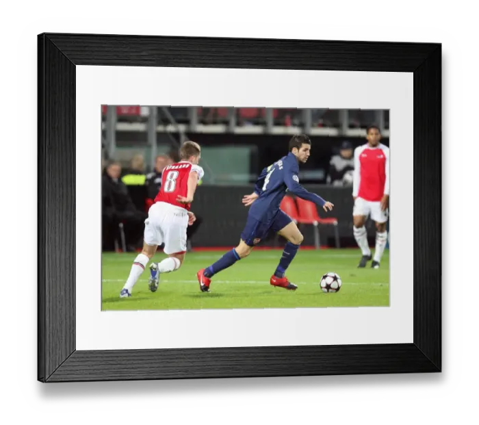 Framed Print : Cesc Fabregas (Arsenal) Stijn Schaars (AZ Alkmaar)