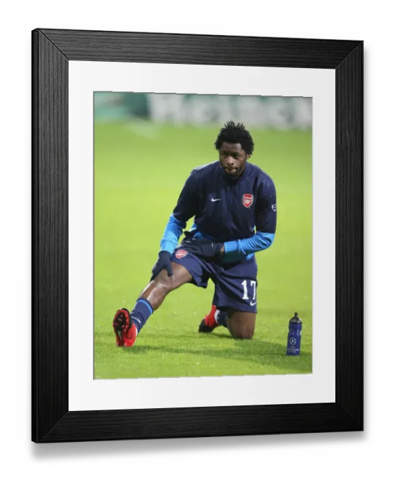 Framed Print : Alex Song: Battle at DSB Stadium - Arsenal vs. AZ Alkmaar, UEFA Champions League, 20 / 10 / 2009