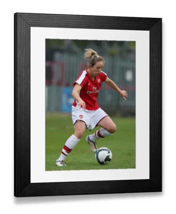 Framed Print : Arsenal's Gemma Davison Scores in 2:0 Victory Over Sparta Prague in UEFA Cup