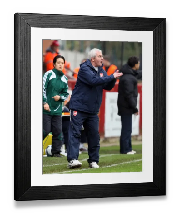 Framed Print : Tony Gervaise the Arsenal Ladies Manager Framed Print : Tony Gervaise the Arsenal Ladies Manager