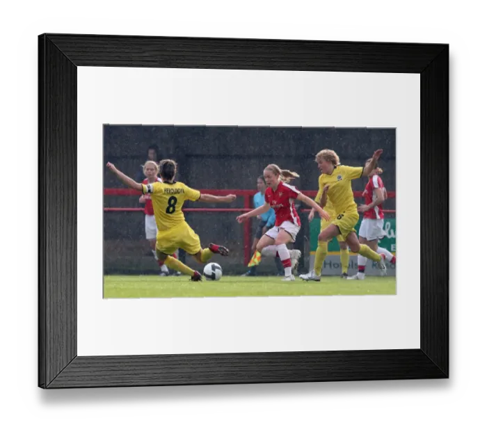 Framed Print : Kim Little (Arsenal) Heroldova and Pivonlova (Sparta)