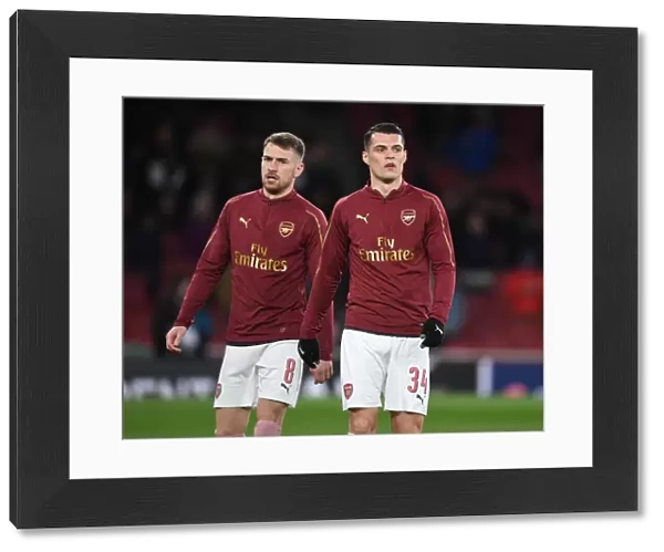Arsenal's Ramsey and Xhaka Prepare for Europa League Showdown vs. Stade Rennais (Arsenal v Stade Rennais, UEFA Europa League 2018-19)