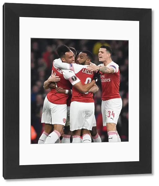Arsenal United: Aubameyang's Goal, Lacazette and Xhaka's Celebration - Europa League Victory