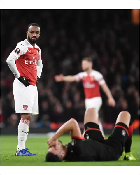 Arsenal's Alexis Lacazette in Action: Europa League Clash Against Stade Rennais, 2018-19