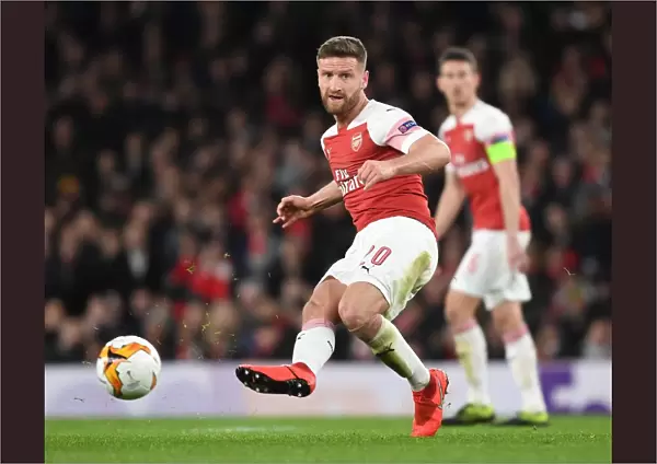 Arsenal's Mustafi in Europa League Action: Arsenal vs Stade Rennais (2018-19)