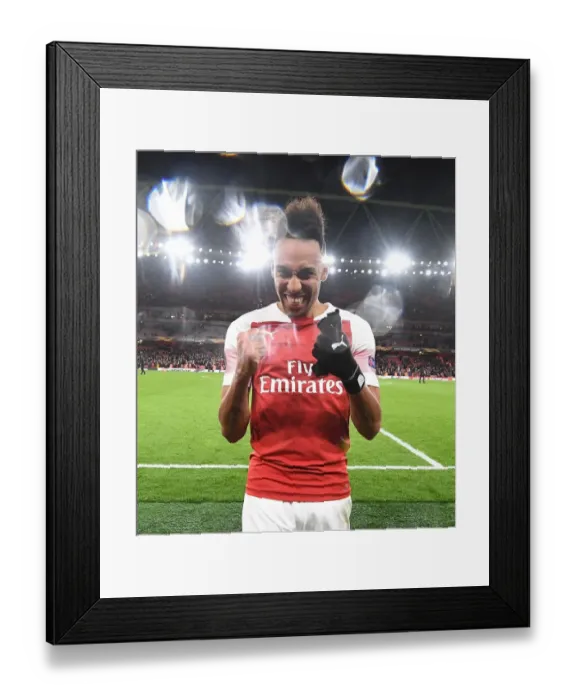 Framed Print : Aubameyang's Goal Secures Arsenal's Europa League Victory over Stade Rennais Framed Print : Aubameyang's Goal Secures Arsenal's Europa League Victory over Stade Rennais