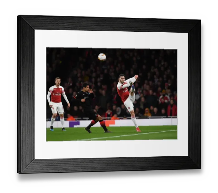 Framed Print : Sead Kolasinac (Arsenal) Benjamin Andre (Rennes)