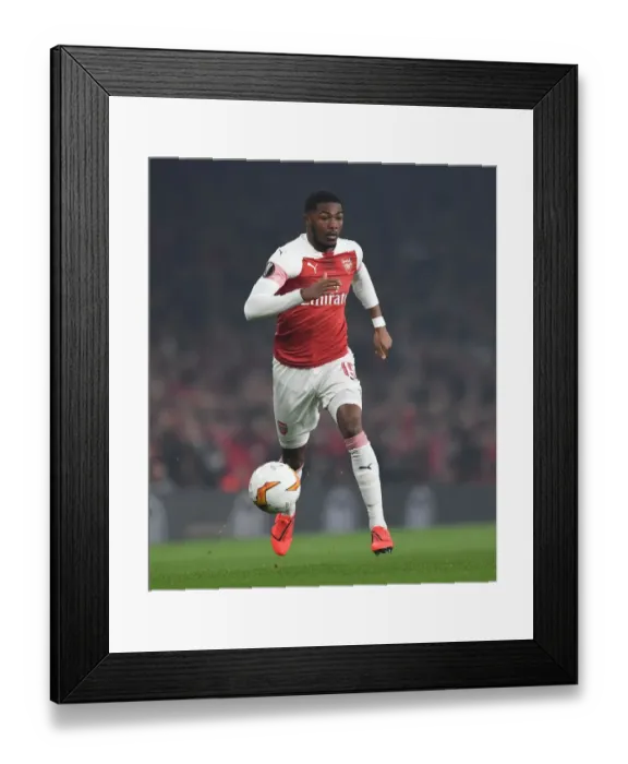 Framed Print : Ainsley Maitland-Niles: In Action for Arsenal in the UEFA Europa League (2018-19) vs Stade Rennais Framed Print : Ainsley Maitland-Niles: In Action for Arsenal in the UEFA Europa League (2018-19) vs Stade Rennais
