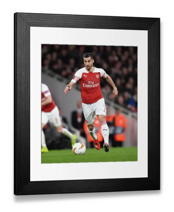 Framed Print : Arsenal's Mkhitaryan Shines in Europa League Clash Against Stade Rennais Framed Print : Arsenal's Mkhitaryan Shines in Europa League Clash Against Stade Rennais