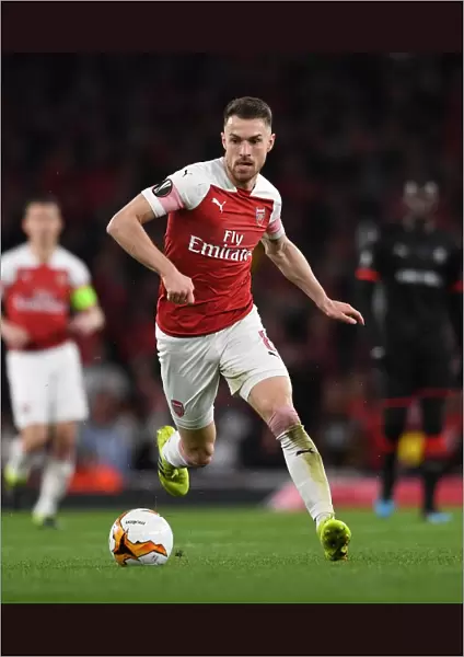 Aaron Ramsey in Action: Arsenal vs Stade Rennais, UEFA Europa League 2019