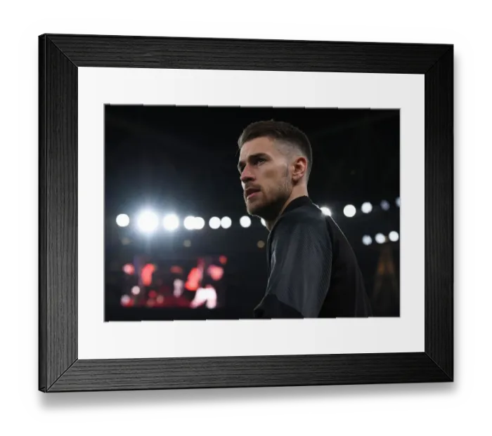 Framed Print : Aaron Ramsey: Arsenal's Focus Ahead of Europa League Showdown vs. Stade Rennais Framed Print : Aaron Ramsey: Arsenal's Focus Ahead of Europa League Showdown vs. Stade Rennais