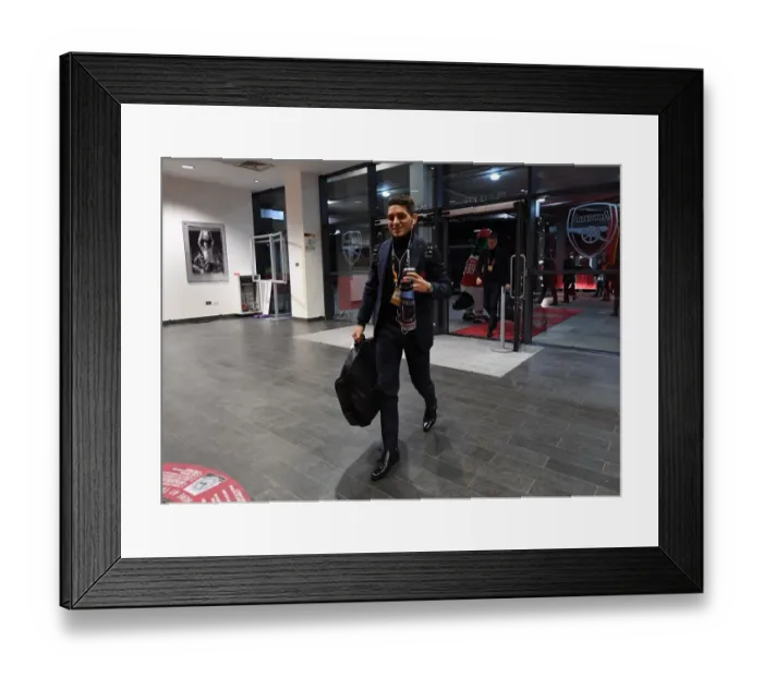 Framed Print : Lucas Torreira (Arsenal). Arsenal 3:0 Stade Rennes
